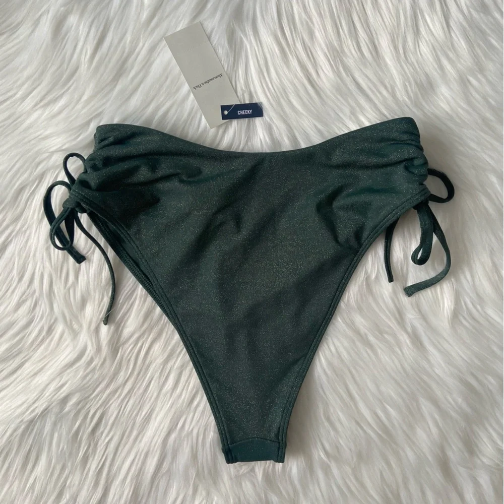 cinch tie high-waist cheeky bottom - Picture 3 of 6